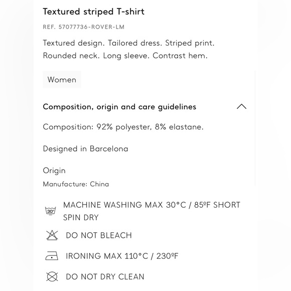 NWT 🎉 Textured striped T-shirt MNG (XS) - Picture 4 of 4